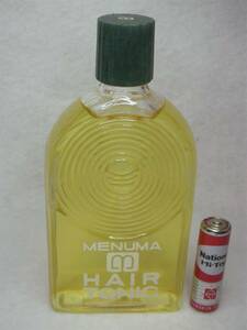 MENUMA HAIR TONIC ガラス瓶 ビン 中身入り 当時定価200円 メヌマ 養毛用トニック 昭和レトロ