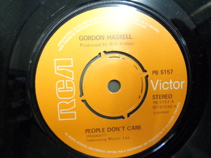 GORDON HASKELL/PEOPLE DON'T CARE★シングル