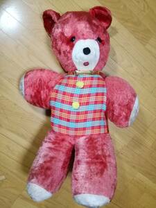  Showa Retro /1960 period / extra-large soft toy /75cm/ dead stock / search ) toy / toy / teddy bear 