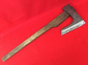 [..]. Zaimei axe total length approximately 580mm blade migration approximately 135mm weight approximately 1120g secondhand goods firewood tenth .. fire Solo camp hand Axe mountain . tree . old tool 