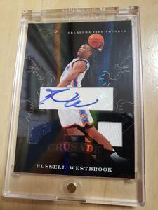 25枚限定 サイン 2011 -12 Panini Crusade RUSSELL WESTBROOK Auto (#/25) / ラッセル ウエストブルック Autograph 