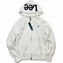 Lee ZIP PARKA Leeロゴ スリーブロゴ プリント ジップパーカー LT2452-218 Sサイズ 使い勝手バツグンのジップアップスウェット_画像2