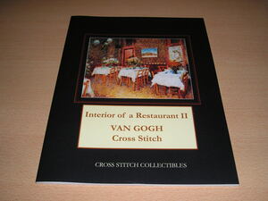 洋書・クロスステッチ・Van Gogh・ ゴッホの名画のチャートデザイン・Interior of a Restaurant Ⅱ レストランの内部