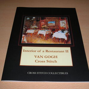 洋書・クロスステッチ・Van Gogh・ ゴッホの名画のチャートデザイン・Interior of a Restaurant Ⅱ レストランの内部