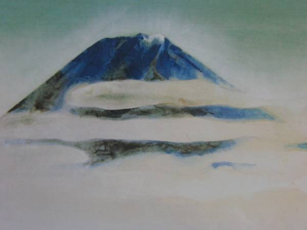 Okumura Dogyu, Fuji from Lake Yamanaka, From a rare collection of art, New high-quality frame, Matte frame included, free shipping, Painting, Oil painting, Nature, Landscape painting