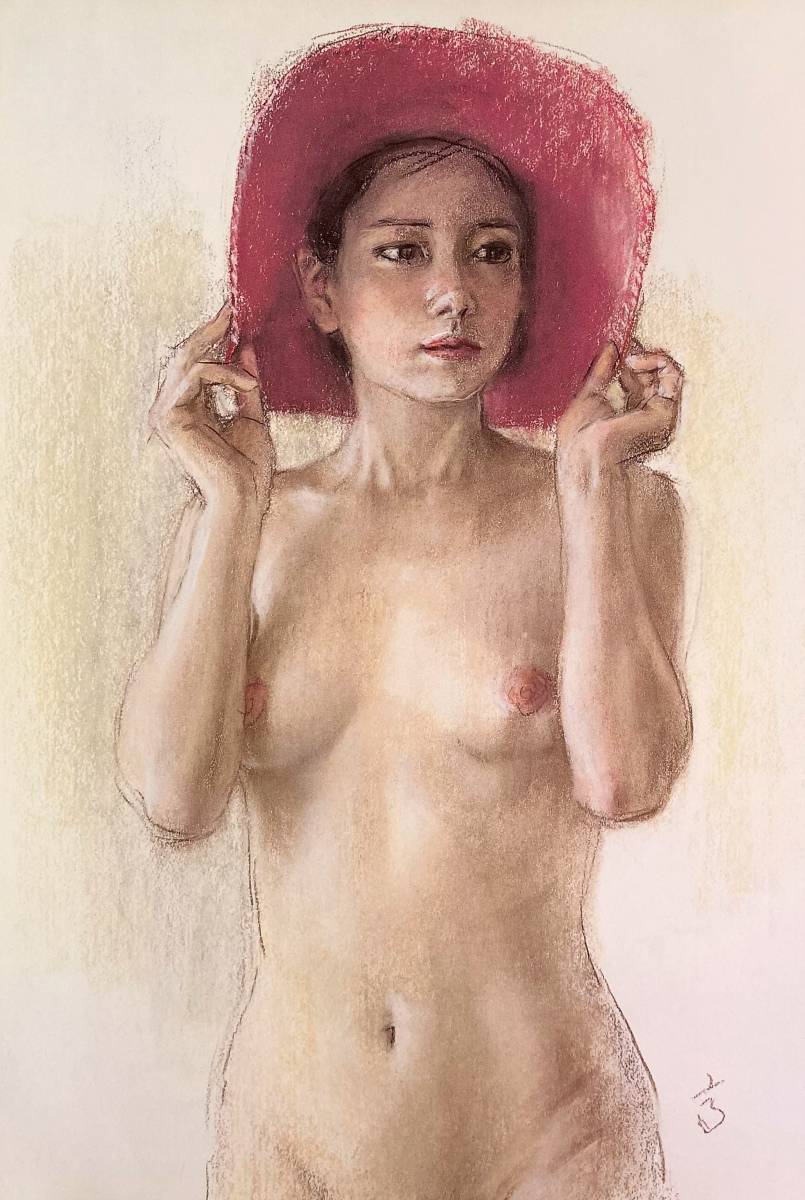 Shogo Takatsuka, [Esperando el verano], De una rara colección de arte., Nuevo marco de alta calidad, Marco mate incluido, gastos de envío incluidos, Obra de arte, Cuadro, Retratos