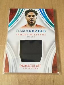 2017PANINI IMMACULATE アシュリー　ウイリアムズ　ウエールズ　REMARKABLE ジャージ