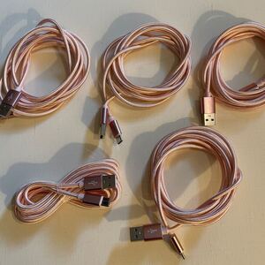 ライトニング USB充電ケーブル USB→typeC 2m 5本まとめて!