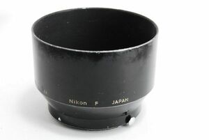 Nikon●ニコン F●10.5cm f2.5, 13.5cm f3.5用●金属 フード●US PAT J PAT刻印あり