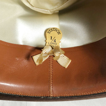 レア! 50年代 STETSON 58CM ST REGIS HOMBURG ホンブルグ セントリージス ステットソン VINTAGE HAT ヴィンテージ ハット ビーバー BROWN_画像9