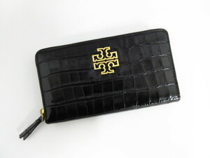 TORYBURCH Tory Burch round fastener long wallet crocodile type pushed 78574