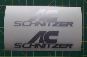 送料無料i ACシュニッツァー BMW AC Schnitzer Silver 200mm 2枚セット カッティング ステッカー 海外