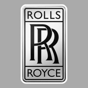 海外j 送料無料 ロールスロイス ROLLS ROYCE ブラック 75mm ステッカー