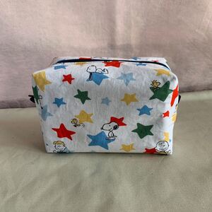 ハンドメイド キャスキッドソン ボックスポーチ(スタースヌ)