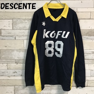 【人気】DESCENTE/デサント 甲府 KOFU #89 長袖 ユニフォーム ネイビー サイズXO/A565