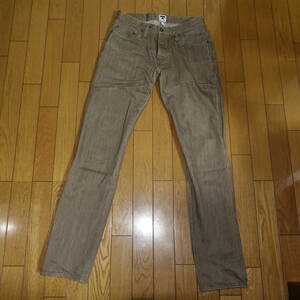 TELLASON LADBROKE GROVE SLIM TAPERED 32 茶 テラソン