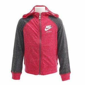 ★NIKE ガールズ フルジップパーカー[レッド](115) 新品！★