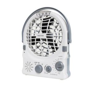 未使用 TEKNOS テクノス BKL-M85 ミニ多機能充電式12cm羽根扇風機 ラジオライト 充電式 ラジオ アウトドア キャンプ