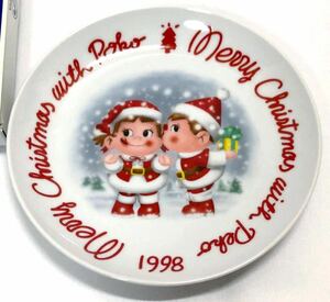 [ 1998 год Peko-chan Рождество plate ]. тарелка ограничение Fujiya не продается Novelty трудно найти товар не использовался товар Vintage тарелка 