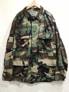 90's Vintage America army U.S.ARMY wood Land camouflage fa tea g jacket M-S military 