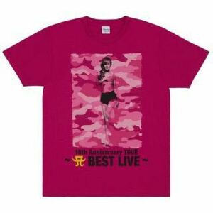 浜崎あゆみ 15th A BEST LIVE Tシャツ 迷彩ピンクS 新品未開封