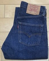 処分 28 美品 濃紺 日本製 復刻 Levi's リーバイス 502XX 502 デニム パンツ ジーンズ 90年代製_画像1