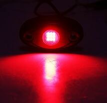 [送料無料] 最新 レッド 8個 セット LED ロックライト スポット アンダー ライト_画像7
