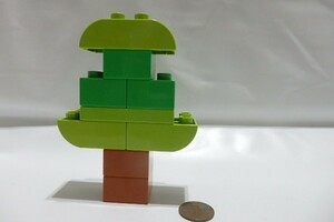#0511 Lego Duplo блок растение дерево # детали блок совместно 