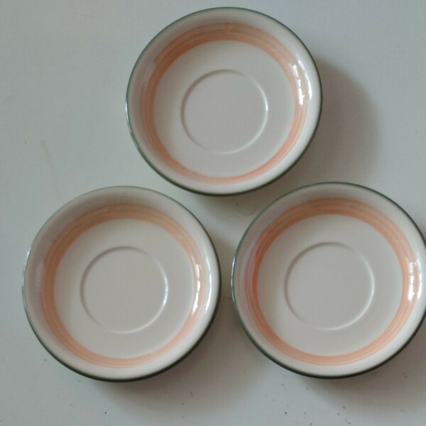 STAFFORDSHIRE ENGLAND ソーサ3枚セット