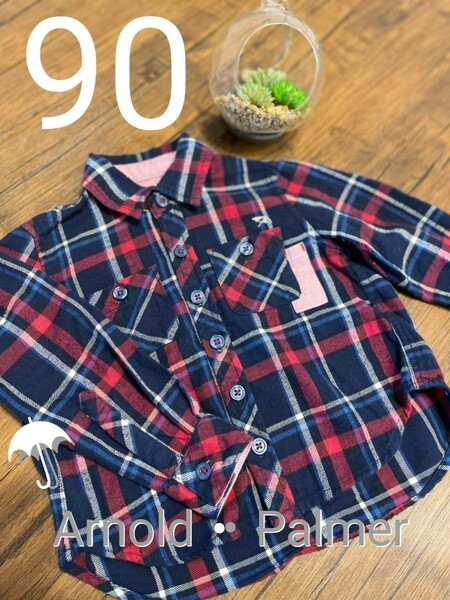 ★【Kids アーノルド・パーマー】★　ネルシャツ　Size90