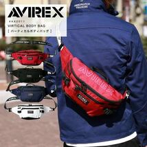 ☆ 迅速配送 定価4400円 AVIREX アビレックス バーティカル ボディバッグ AX2011 ネイビー ☆_画像1