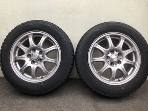 YFC LAYCEA MSレイシア 9本スポーク社外アルミ 6J +43 5H100 185/65R15バリ山スタッドレス N3iプリウスアリオンプレミオラクティストレジア