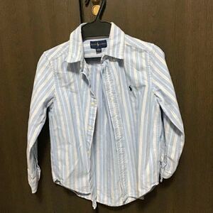  Ralph Lauren! beautiful goods! outside fixed form 350 jpy! fine quality cloth!130cm! laundry settled! button down 