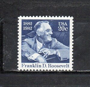 20E459 アメリカ合衆国 1982年 フランクリン・ルーズベルト生誕100年 未使用NH