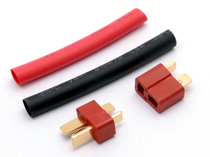 * T type connector male, female set heat tube attaching 