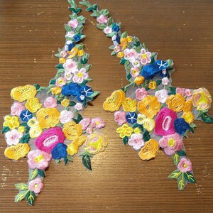 最終値下げ 刺繍 ハンドメイド 花モチーフ お花