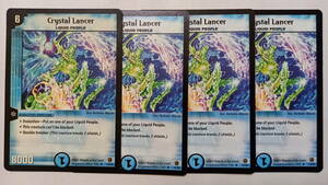 【デュエルマスターズ】Crystal Lancer　(クリスタル・ランサー)　英語版　DM02　4枚セット【DM】