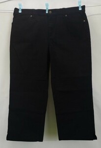 ap0154 □ 新品 ▲ パンツ ３L ブラック 黒 横伸び あて布 ゆったり ストレッチ ストレート カジュアル シンプル 通気性 快適 涼 メッシュ