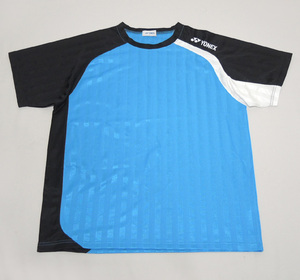 YONEX( Yonex )| shadow stripe short sleeves T-shirt -sizeL-( beautiful goods )| tube JCXQ