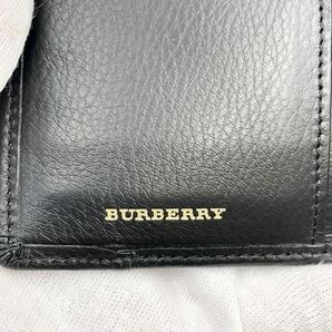 バーバリー 三つ折り財布 ブラック×エナメル 小銭入れ付き 未使用品 二つ折り財布 メンズ BURBERRY 長財布 レディースの画像6