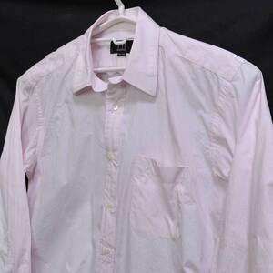  old clothes * Dunhill long sleeve shirt light pink L corresponding 40-82 xwp