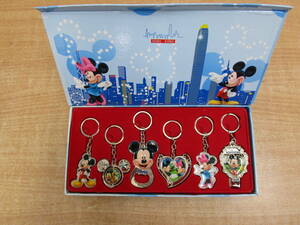 o303* Disney Mickey Mouse брелок для ключа комплект Hong Kong Disney Land * не использовался товар 