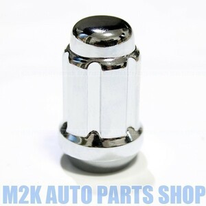 M12 ロックナット ホイールナット スリット スチール【ナット 1個 】19, 21HEX P1.5 袋 アルファロック 銀 クロームメッキ トヨタ レクサス