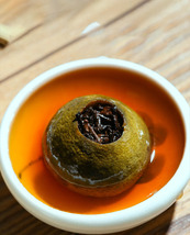 プーアル茶 小青柑 250g 28粒 中国茶 ギフト tea 雲南の自然栽培茶で作った小青柑 茶の産地直送 36_画像1