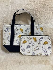 トートバッグ ポーチ ハンドメイド 犬