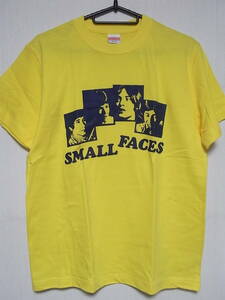 即決★新品バンドＴシャツ★スモール・フェイセス★SMALL FACES★イエローボディ×ネイビープリント★S/M/L/XLサイズ対応可能