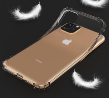 【値下げ】iPhone 11用ケース 上質TPU クリア 耐衝撃構造 ワイヤレス充電 レンズ保護設計 四つ角補強 アイホン アイフォン アイホーン_画像5