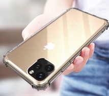 【値下げ】iPhone 11用ケース 上質TPU クリア 耐衝撃構造 ワイヤレス充電 レンズ保護設計 四つ角補強 アイホン アイフォン アイホーン_画像6