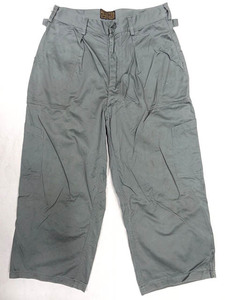  Vintage rare US military 40S the US armed forces USAF Air Force utility wide pants f light gray khaki ash green rare half edge height .