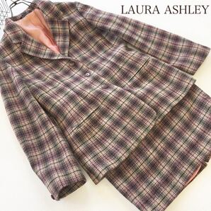 【LAURA ASHLEY】ローラアシュレイ ポーランド製 ウール スーツ スカート セットアップ 9 size ヴィンテージ 